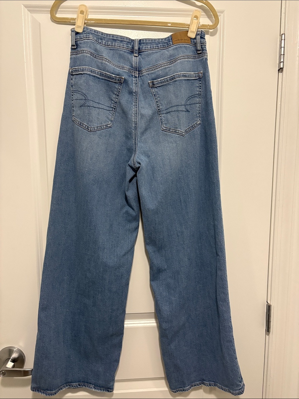 AE dreamy drape stretch super high-rise baggy wide leg jean - Picture 5 of 10